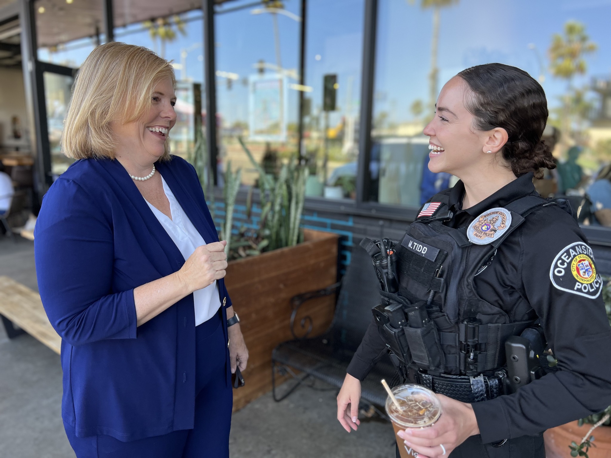 Laura with law enforcement